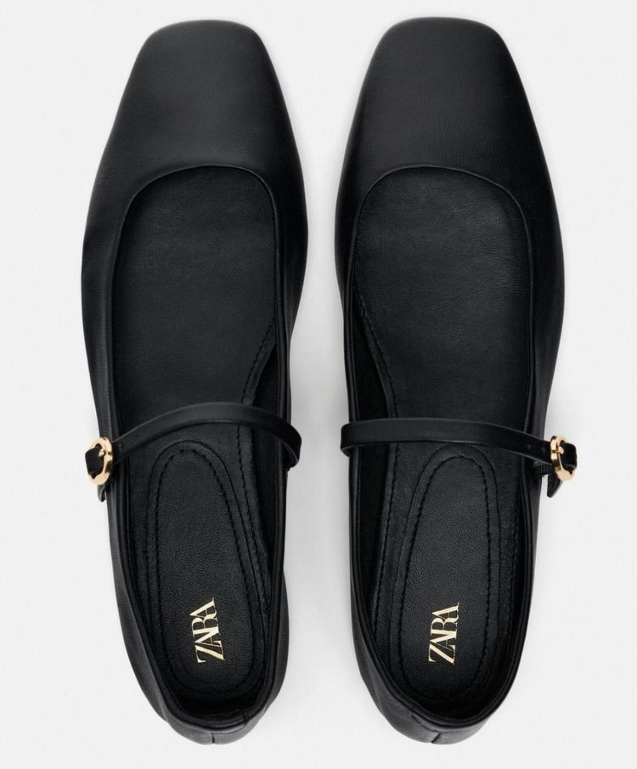 Balerini piele Zara mas. 39 (noi)
