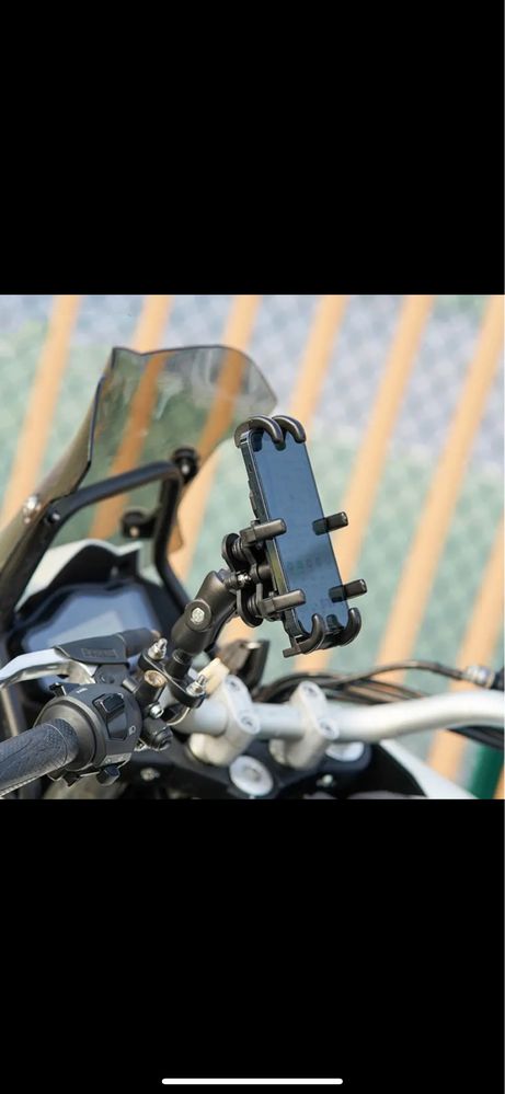 Suport telefon moto ATV enduro cu sistem anti vibratii anti soc
