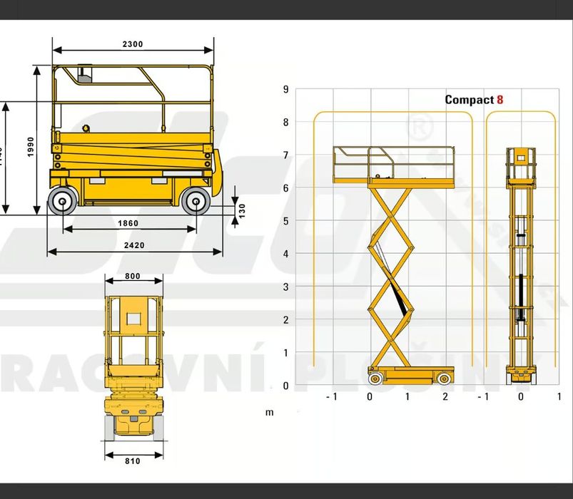 Nacela. Lift . haulotte compact 8 M