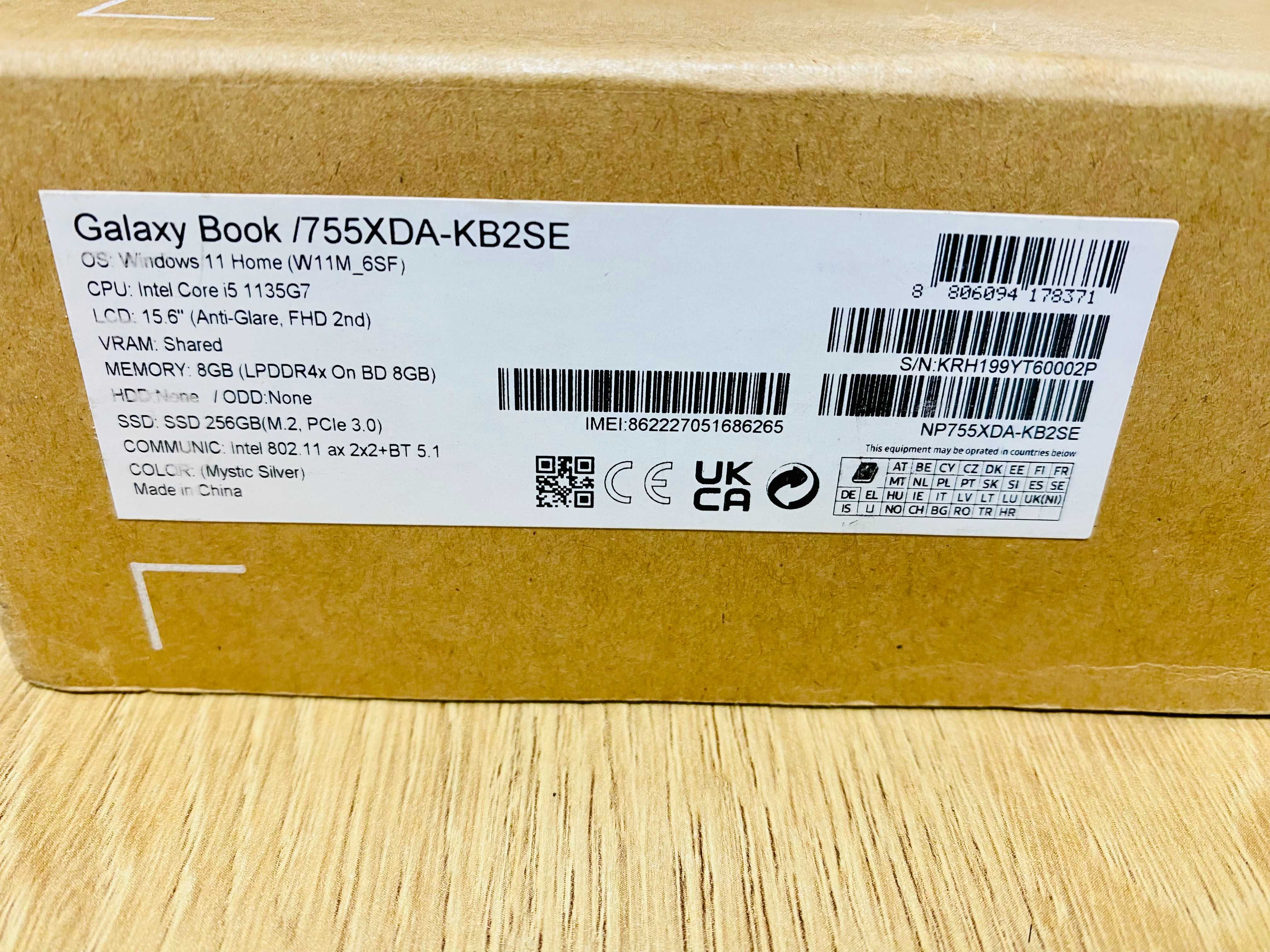 НОВ !!! Samsung Galaxy Book LTE, Intel® Core™ i5, 15.6" RAM 8GB, 256GB