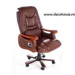 Scaun Birou Piele naturala DH148 Rabatabil 2 culori LIVRARE GRATUITA