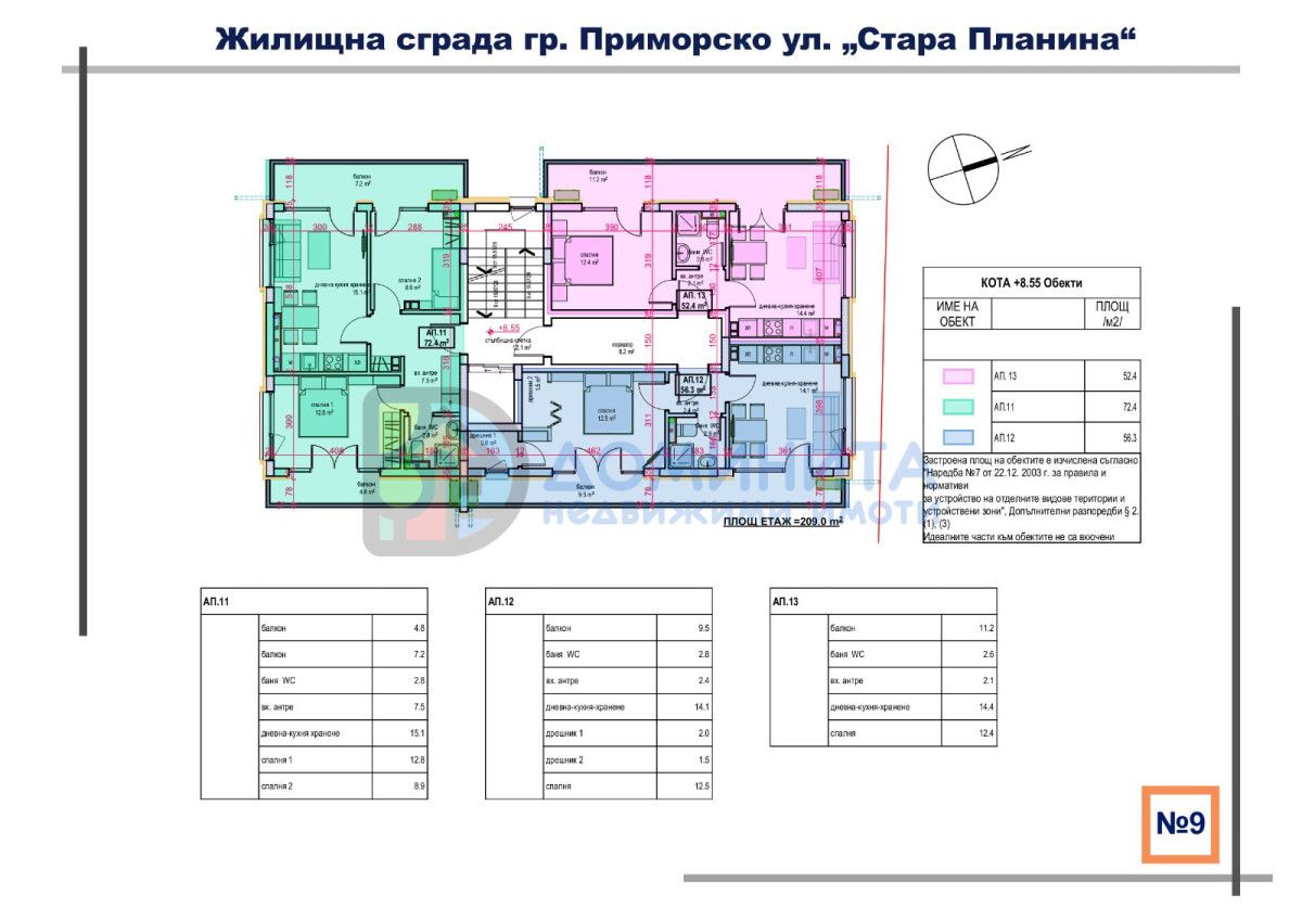 Продава се Двустаен апартамент в Приморско - 68 кв.м за 1057 €/кв.м - Снимка #5