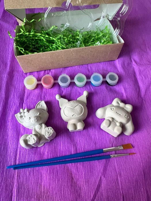 Гипсовые фигурки наборы для раскрашивания подарки на новый год для дет