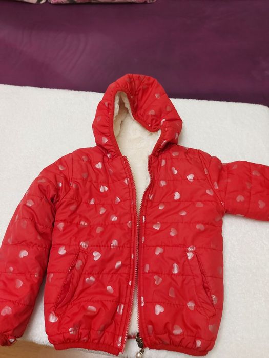 Зимно яке за момиче с две лица