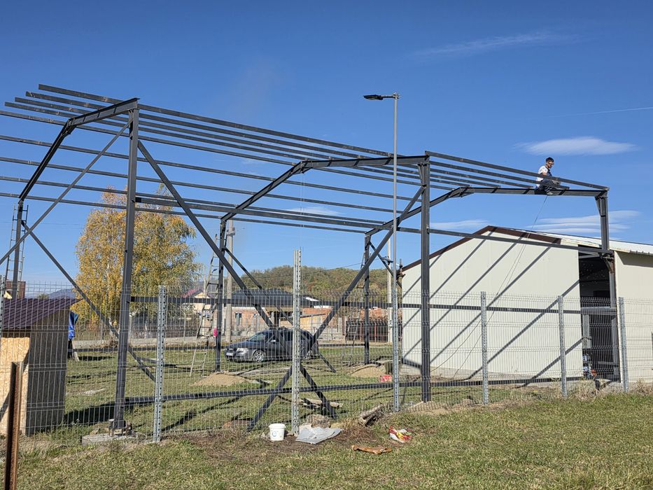 Vand structura metalica 8x20x4h ideală pt service auto