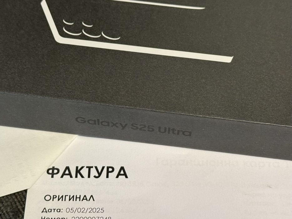 КАТО НОВ 512GB Samsung S25 Ultra Experiece Store Гаранция 2027 Black