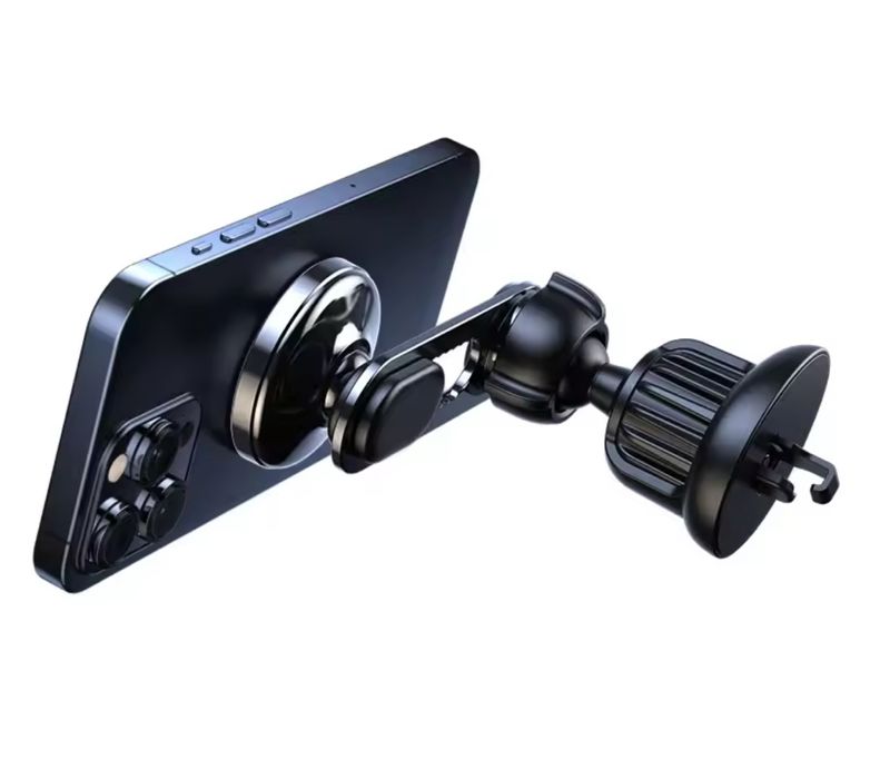 Suport Telefon Magsafe Rotativ Pentru Grila Auto Placuta Cerc Metalic