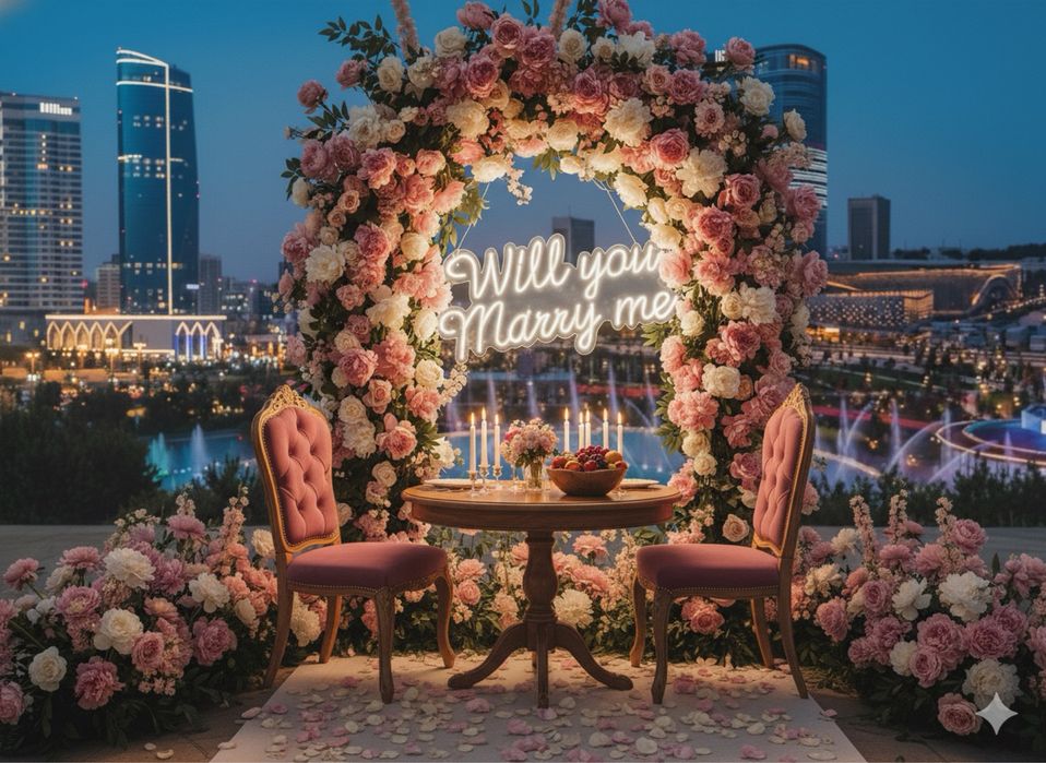Marry Me неоновая вывеска в аренду
