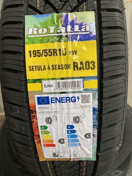 Нови всесезонни гуми ROTALLA SETULA 4 SEASON 195/55R15 85V НОВ DOT