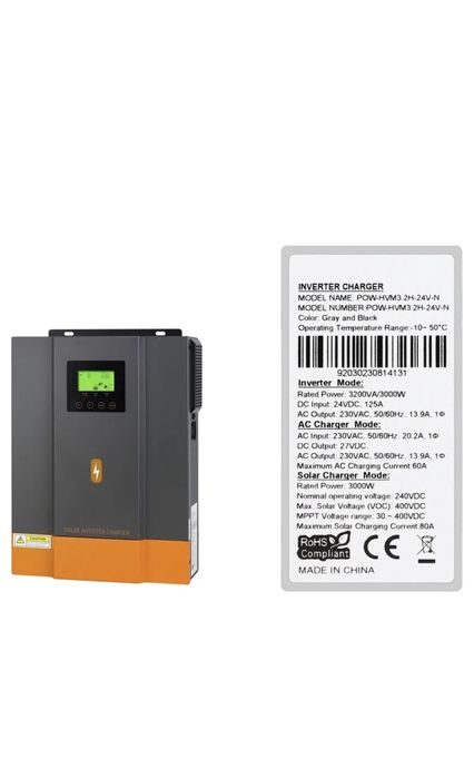 Invertor hibrid 24v / 3kw Powmr