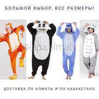 Огромный выбор пижамы кигуруми Панда Тигр Пикачу Единорог Стич кенгуру