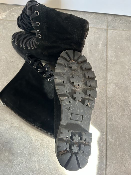 Cizmă Musette din piele întoarsă