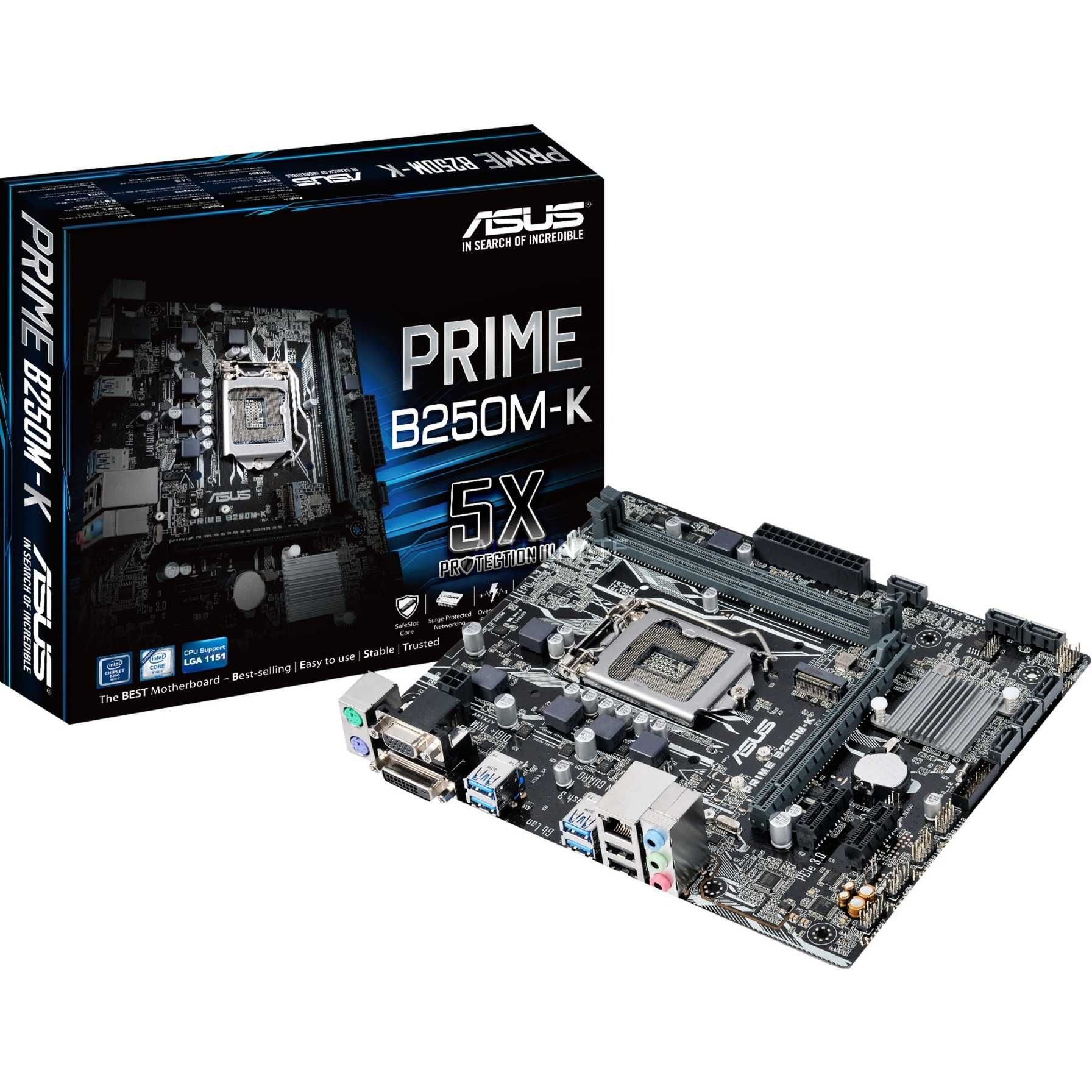 Placa de baza ASUS PRIME B250M-K, M2 MVme PCIe x4