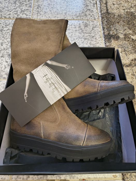 Ботуши  Bianki естествен велур