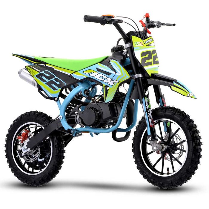 Motocicleta cross copii NCX Vyper Evo Race Pro 10/10 verde/albastru