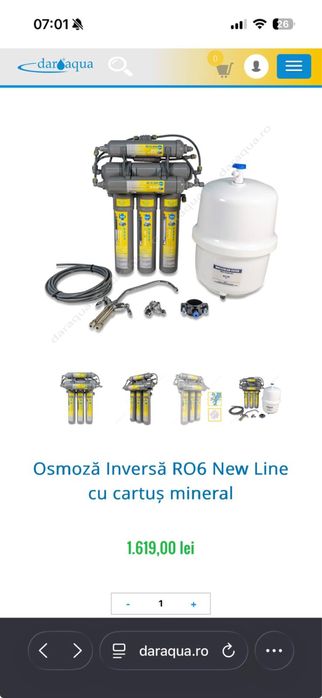 Filtru apa - osmoza inversa