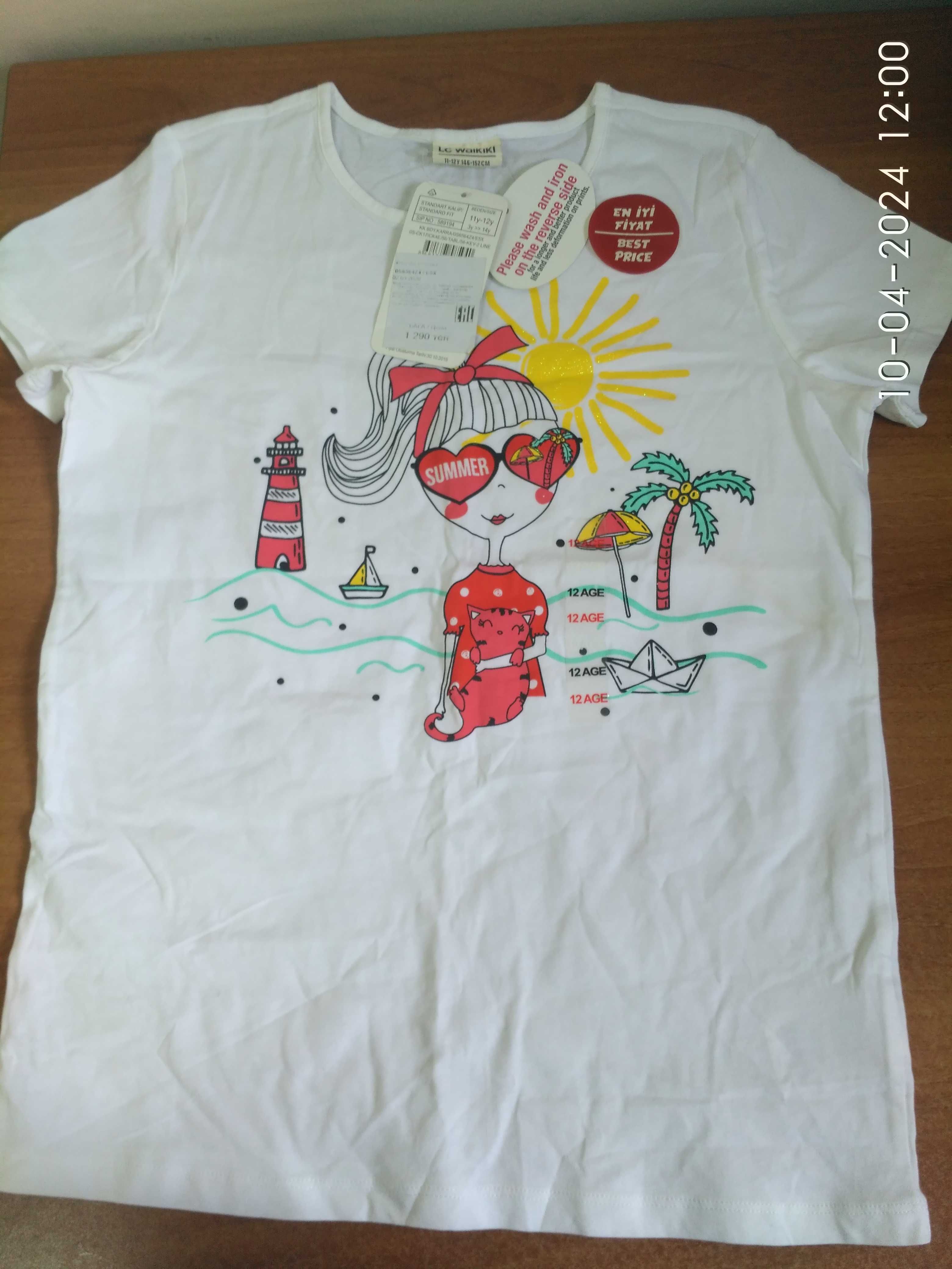 футболки для девочки 11-12 лет, LC Waikiki