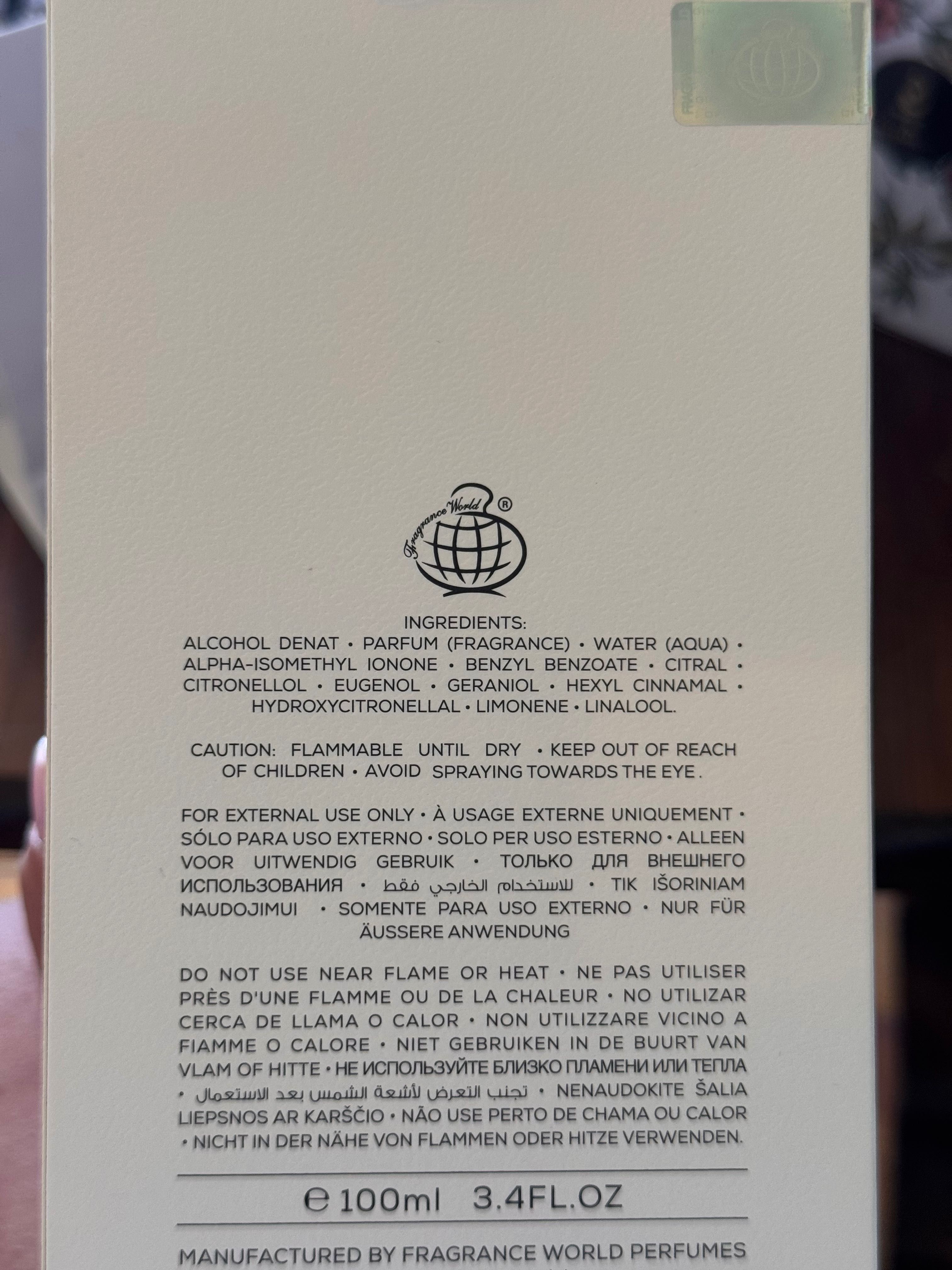 Bouget of euphoria 100ml EDP