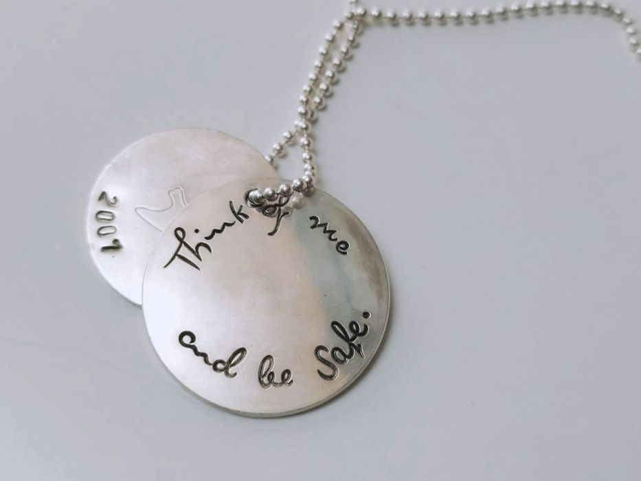 Colier si pandantiv din argint de 925, pandantiv in forma de banuti