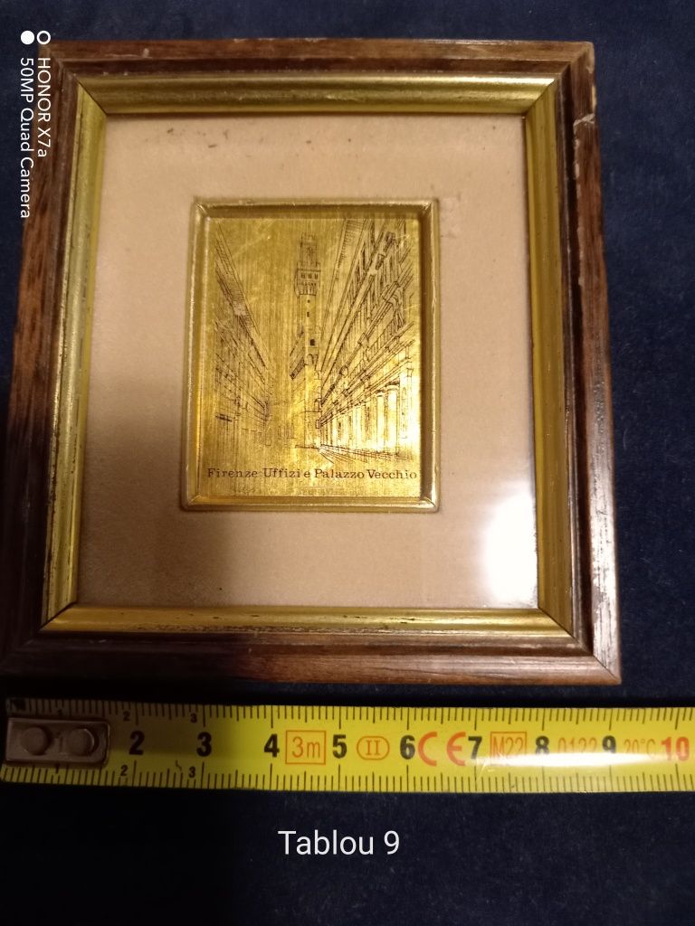 Tablouri pictura pe foita de aur 9-12 pentru cadou