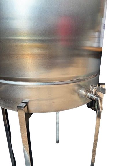 Butoi inox cu capac flotant si canea 180 litri