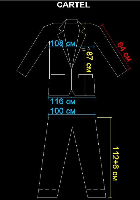 Мъжки костюм CARTEL - 52R