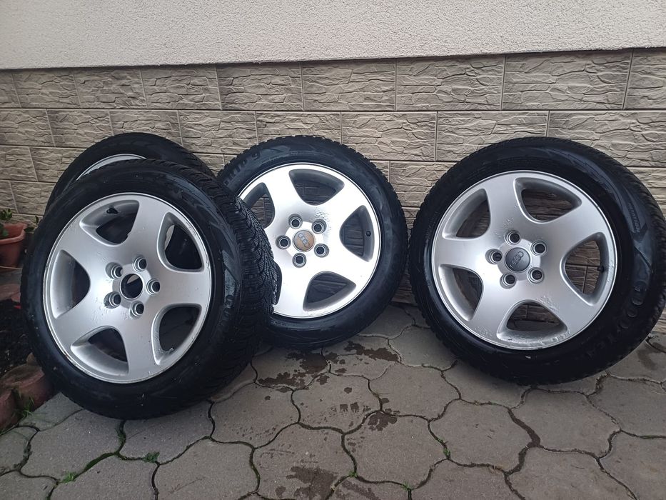 Jante aliaj R16-pt Audi 5x112 cu anvelope de iarna