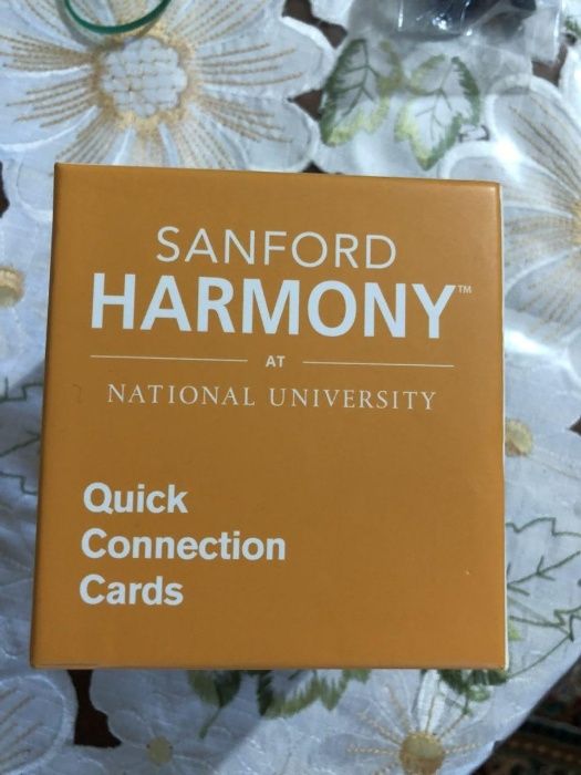 Sanford Harmony Quick Connection Cards Карты быстрого доступа