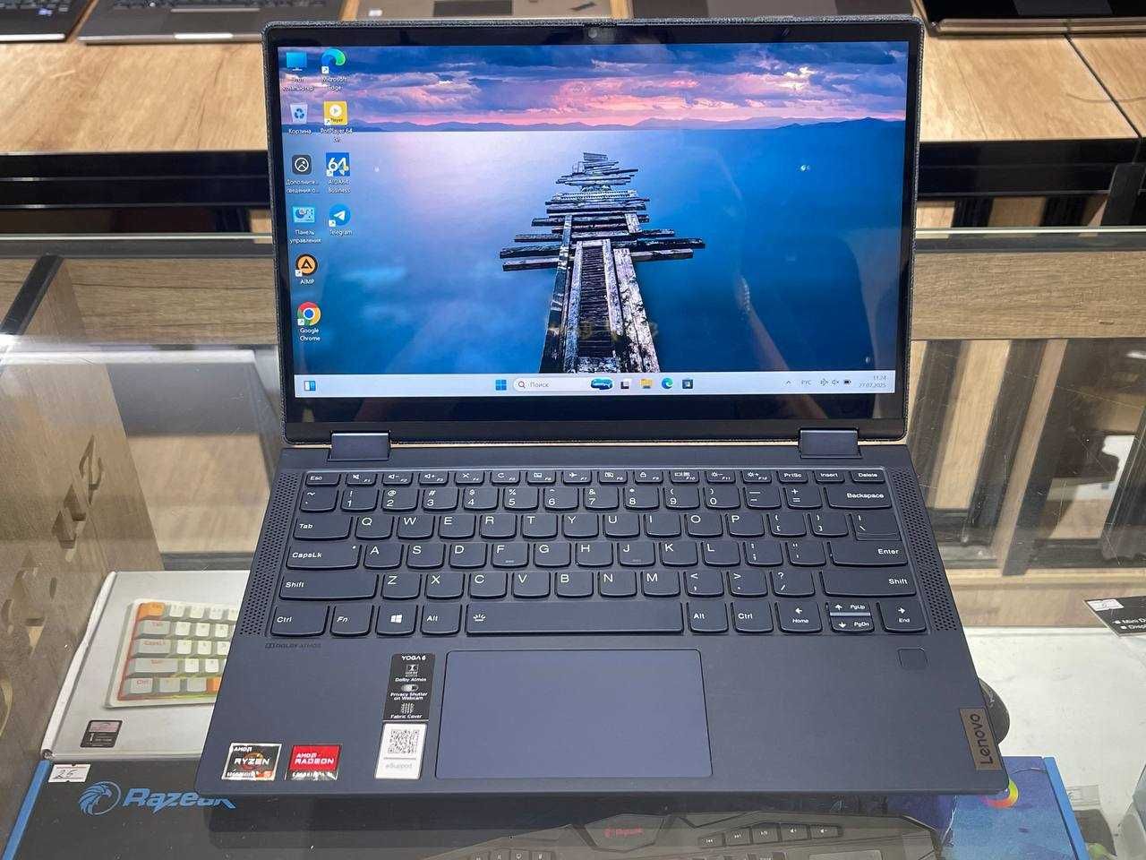 Lenovo Yoga 6 jeans Ryzen 5 5500U озу8гб 512ssd Сенсорный
