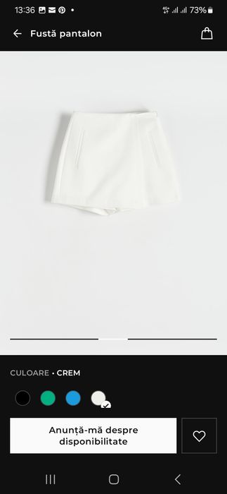 Pantaloni/fusta reserved marinea M