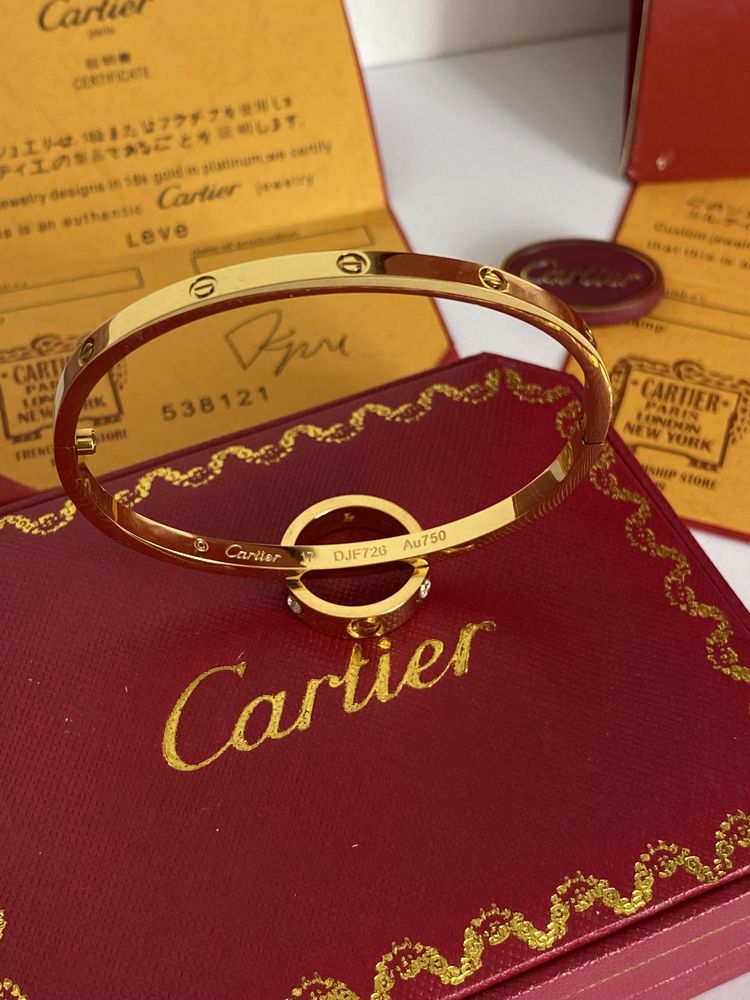 Brățară Cartier LOVE 17 Gold 750 Slim