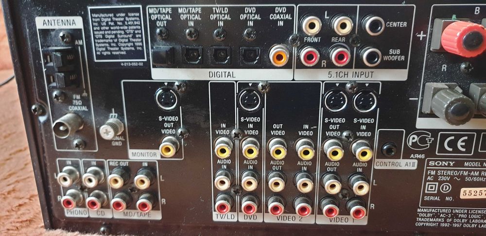 Sony STR-DB830QS amplituner 2X100W pe 8 Ohm sau 5X100W pe 8 Ohm