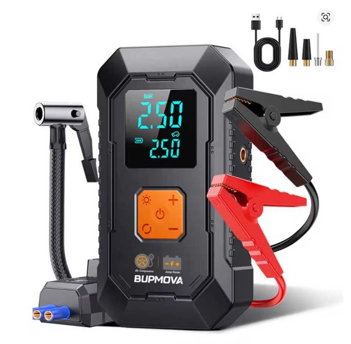 Redresor auto 4 in 1 BUPMOVA, portabil, 7000A, 26.800 mAh, NOU