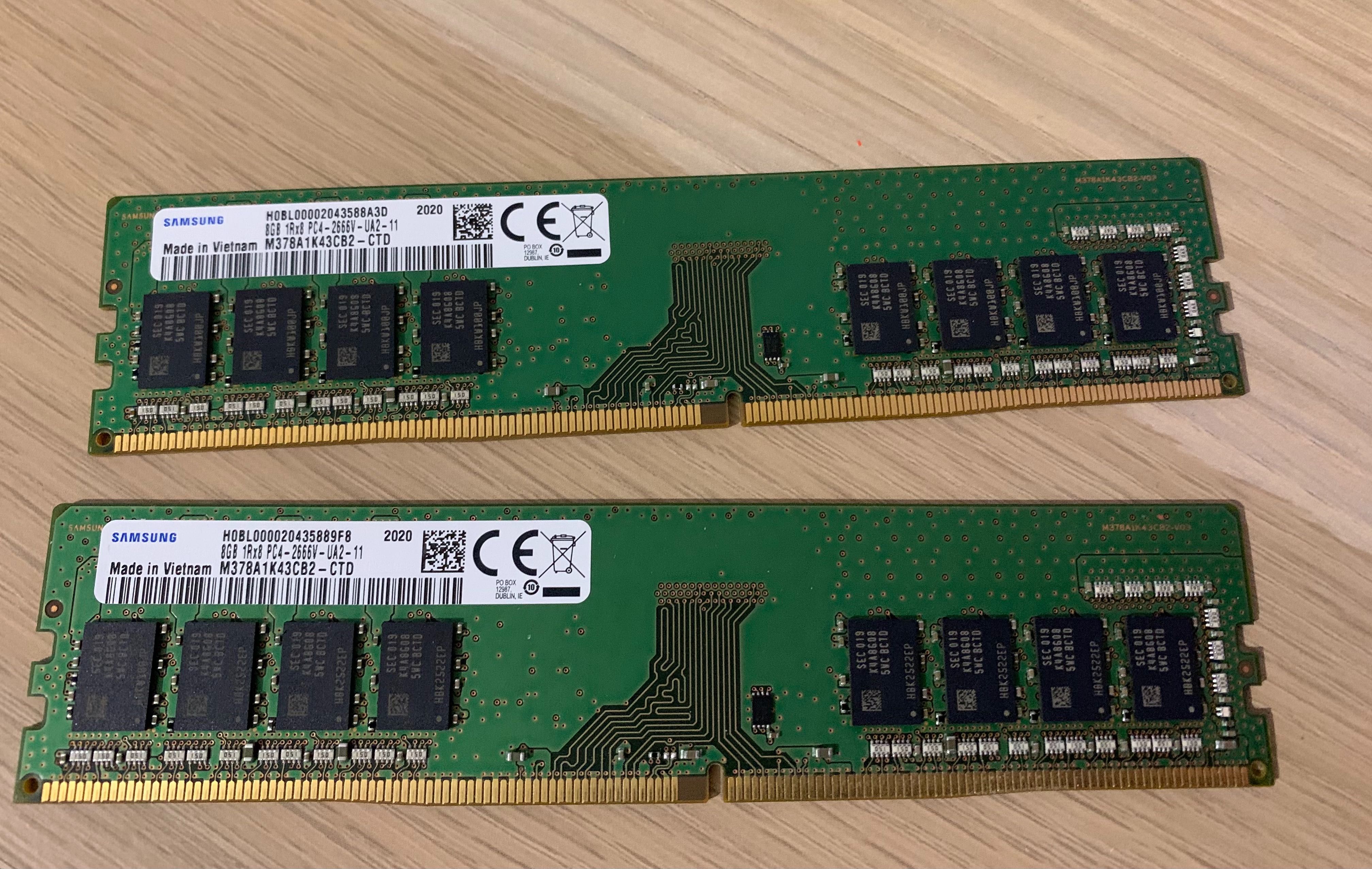 Оперативная память озу DDR4 8gb Samsung