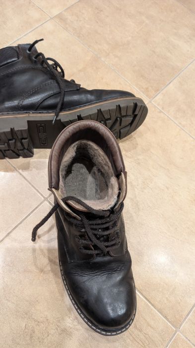 Bocanci piele naturala, barbati