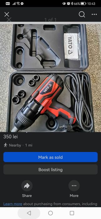 Pistol impact 1/2 600 Nm