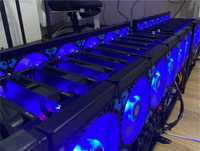 Rig mining Radeon RX 6700 XT, Ethereum, Bitcoin, Mining criptomonede