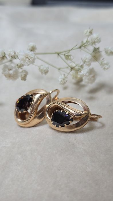 Серьги золотые ЖанТаС ломбард Астана