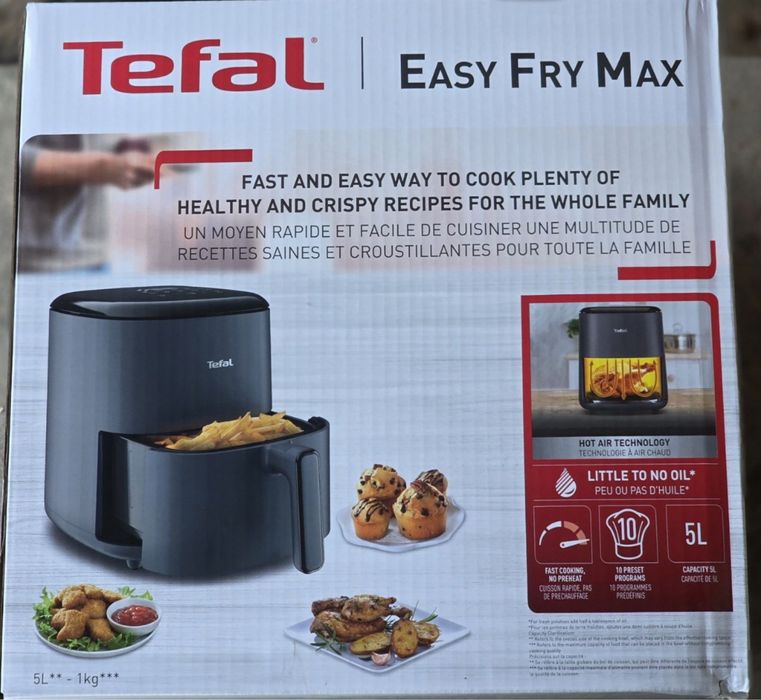Vând Friteuza cu aer cald Tefal Easy Fry Max 1500 W Nouă sigilată