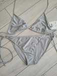 Costum de baie nou gri-argintiu L
