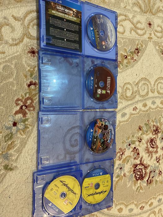 Продам диски-Ghoust recon wildlands,Cyber punk,Sackboy,vrally4