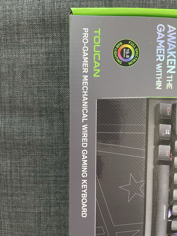 Tastatura mecanica gaming Vertux Toucan Blue Switch Antighosting Pro
