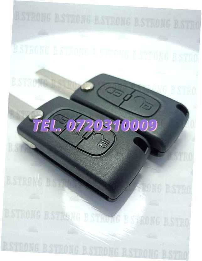 Carcasa Cheie Briceag Citroen Peugeot 2 Butoane