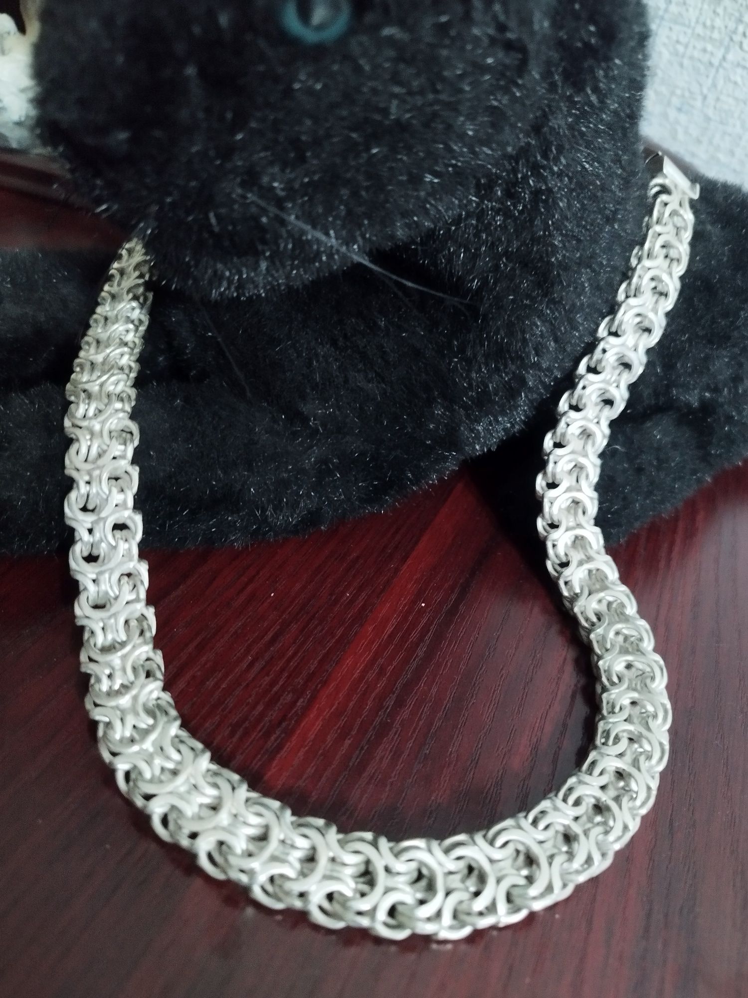 Серебренная цепь длинна 70см