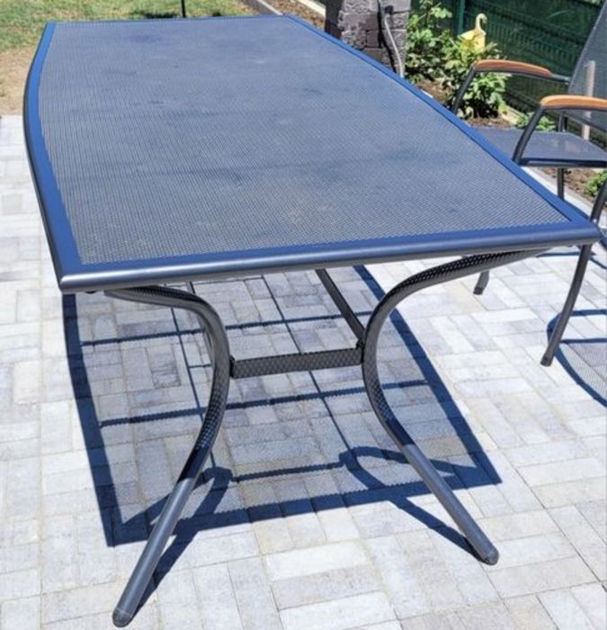 Masa de aluminiu și oțel Larvik 100x200 cm