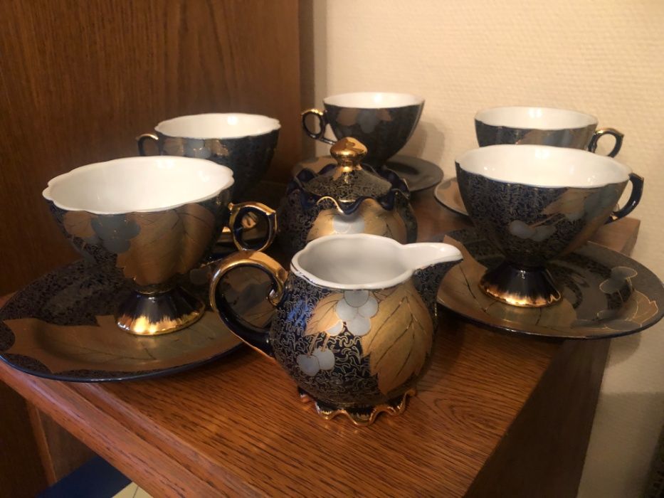 Кобальтовый чайный набор