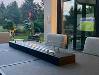 Semineu cu bioetanol / Arzator 120 x 21 x 19,4 cm, accesorii incluse!