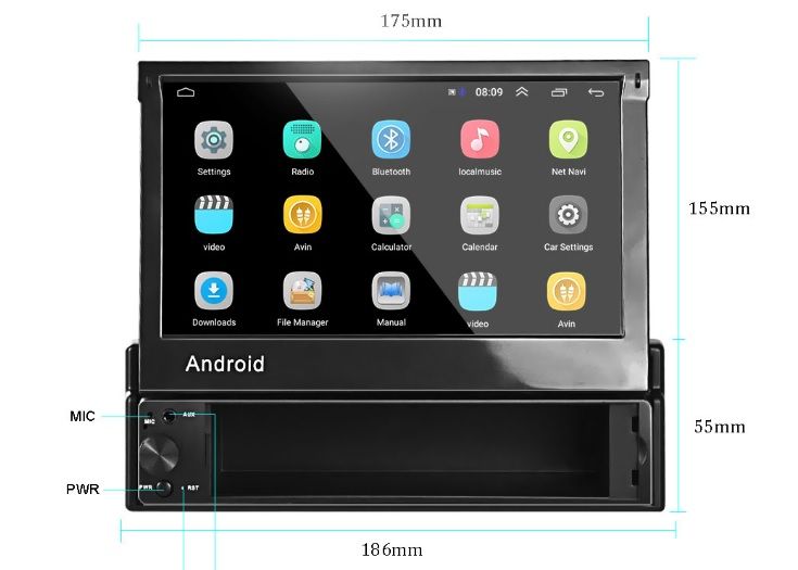 Dvd Mp5 Player ANDROID Retractabil