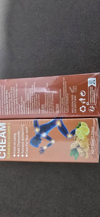 Crema articulatii ingediente naturiste Turmeric si Vitamina C, Musetel