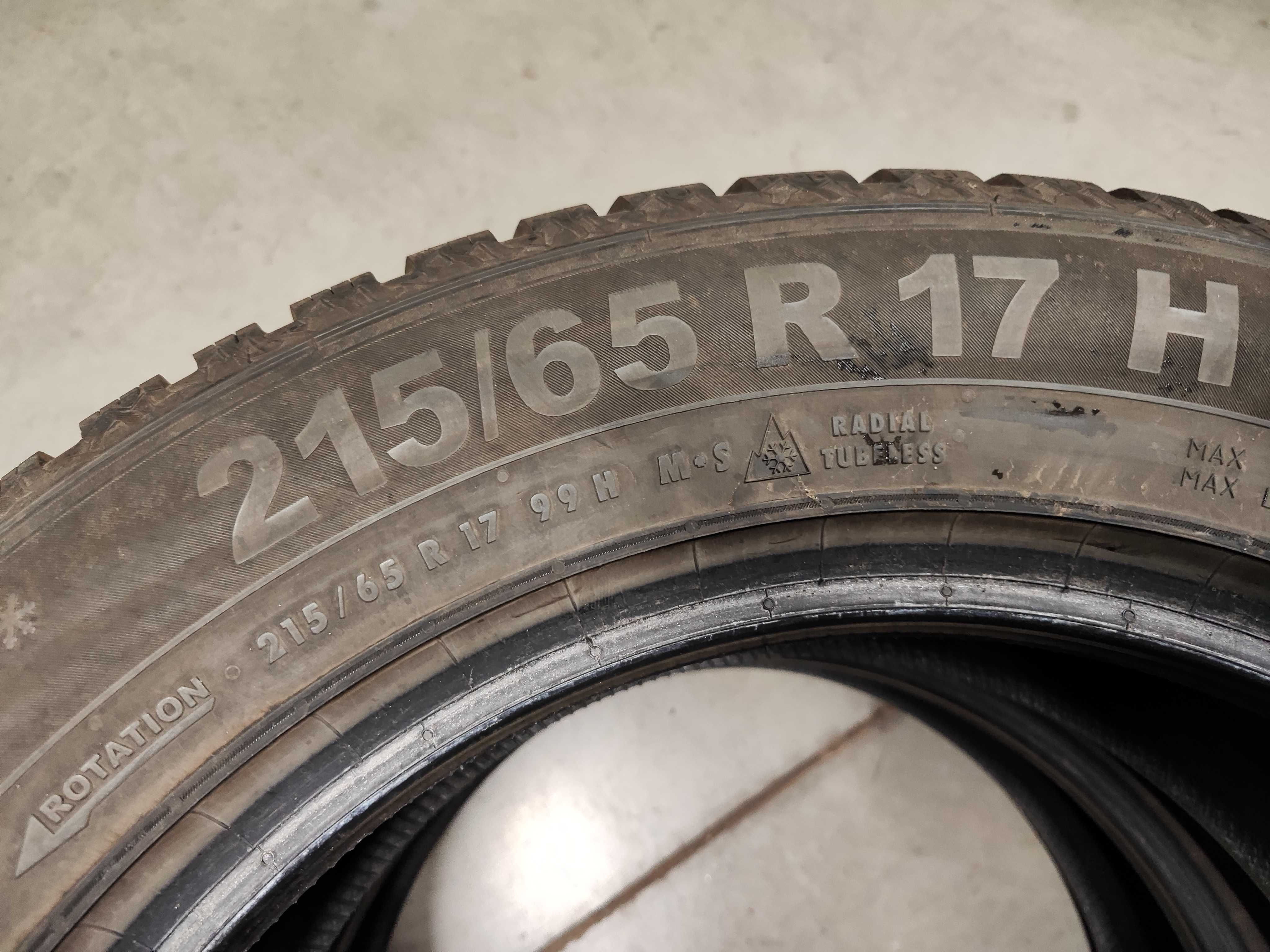 2бр.зимни гуми 215/65/17 Semperit